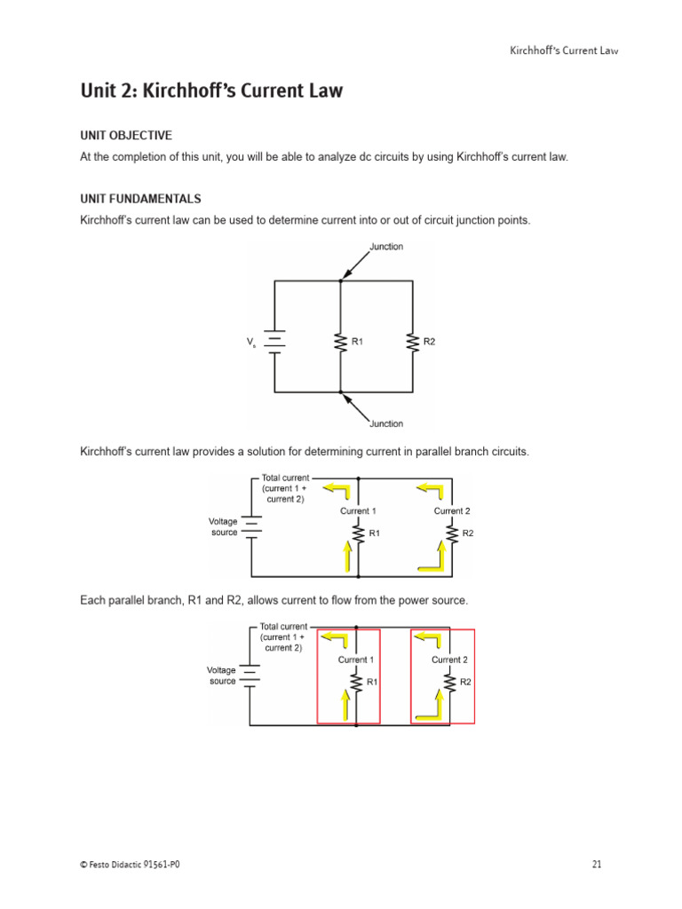 Understanding Kirchhoff’s Current Law | PDF | Series And Parallel ...