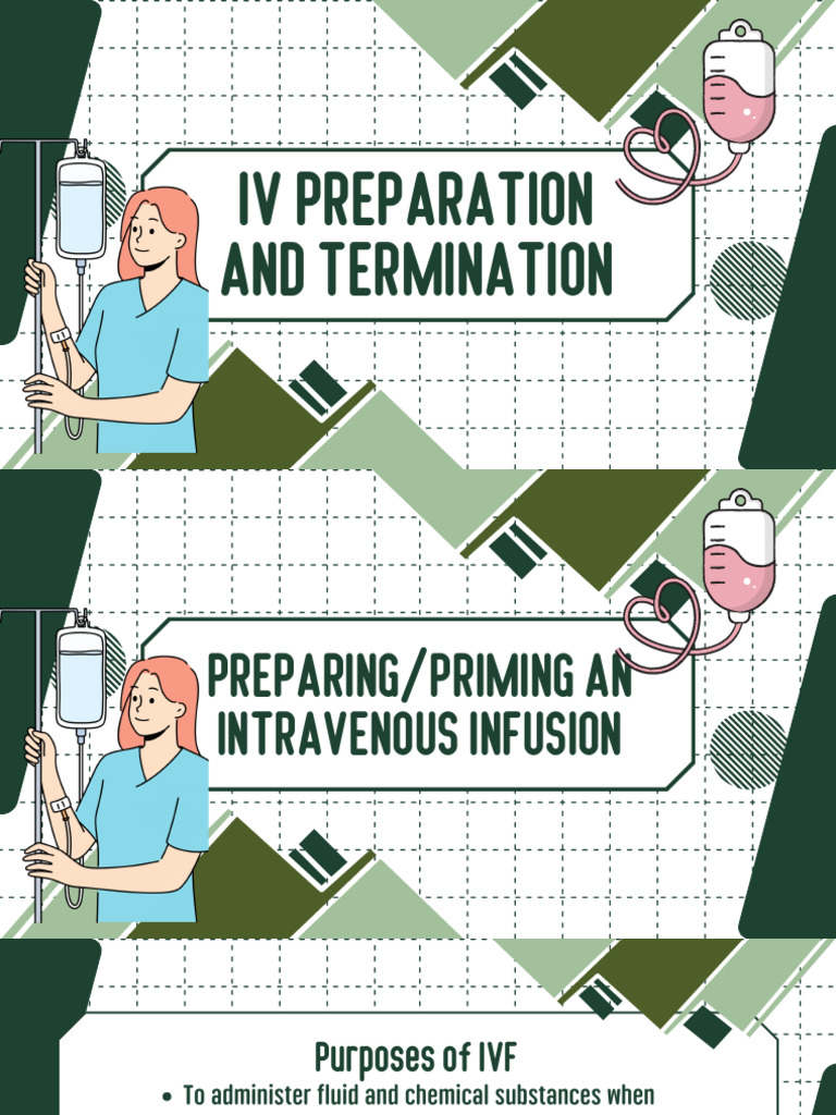IV Preparation and Termination Guide | PDF | Saline (Medicine ...