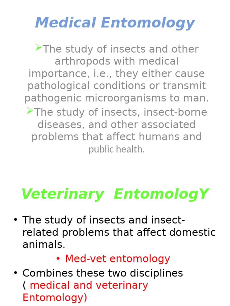 IntroductionMedical Entomology | PDF | Parasitism | Mosquito