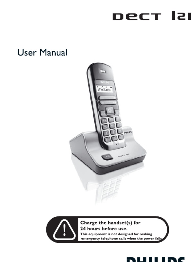 Philips DECT121-User Manual | PDF | Telephone