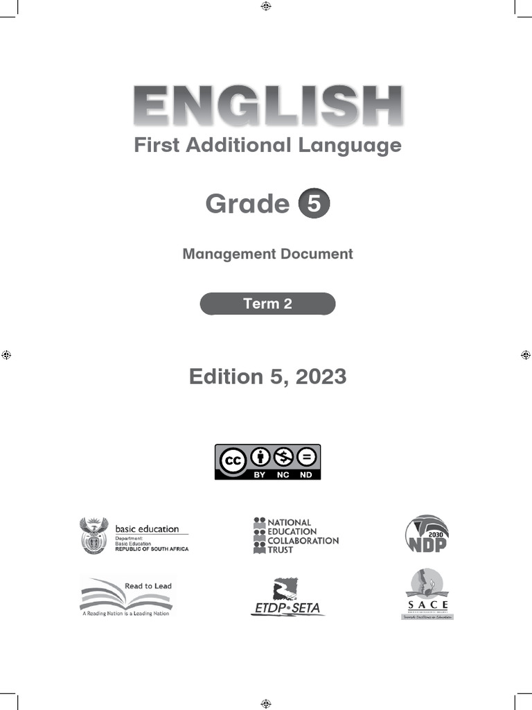 Grade 5 Term 2 EFAL Management Guide | PDF | Reading Comprehension ...