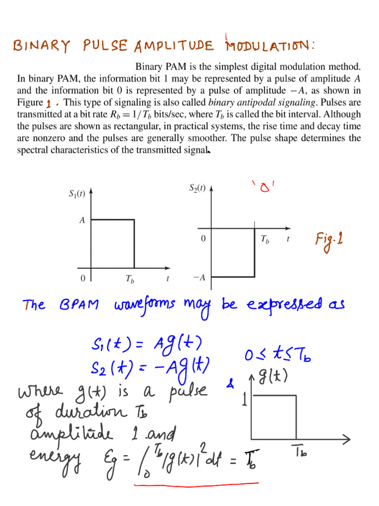 Binary Pulse Modulation Techniques | PDF | Oscillation | Electrical ...