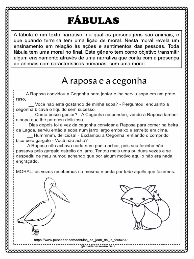 Fabulas 2 Ano | PDF