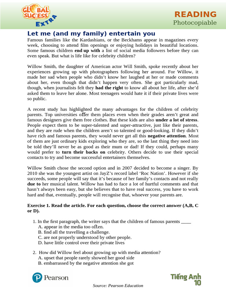 Unit 3 Extra - Reading | PDF