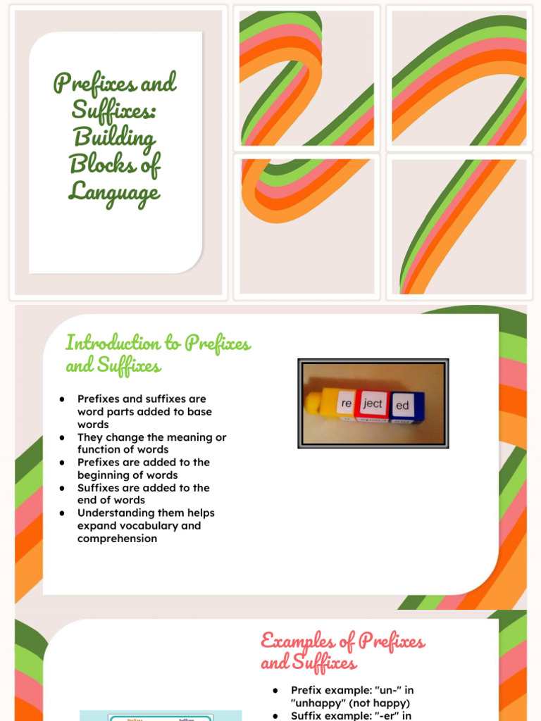 Understanding Prefixes and Suffixes | PDF | Word | Human Communication