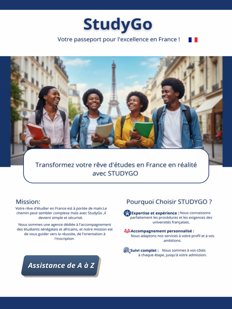 Étudier en France Avec StudyGo, Votre Partenaire Fiable Et Sûr ...
