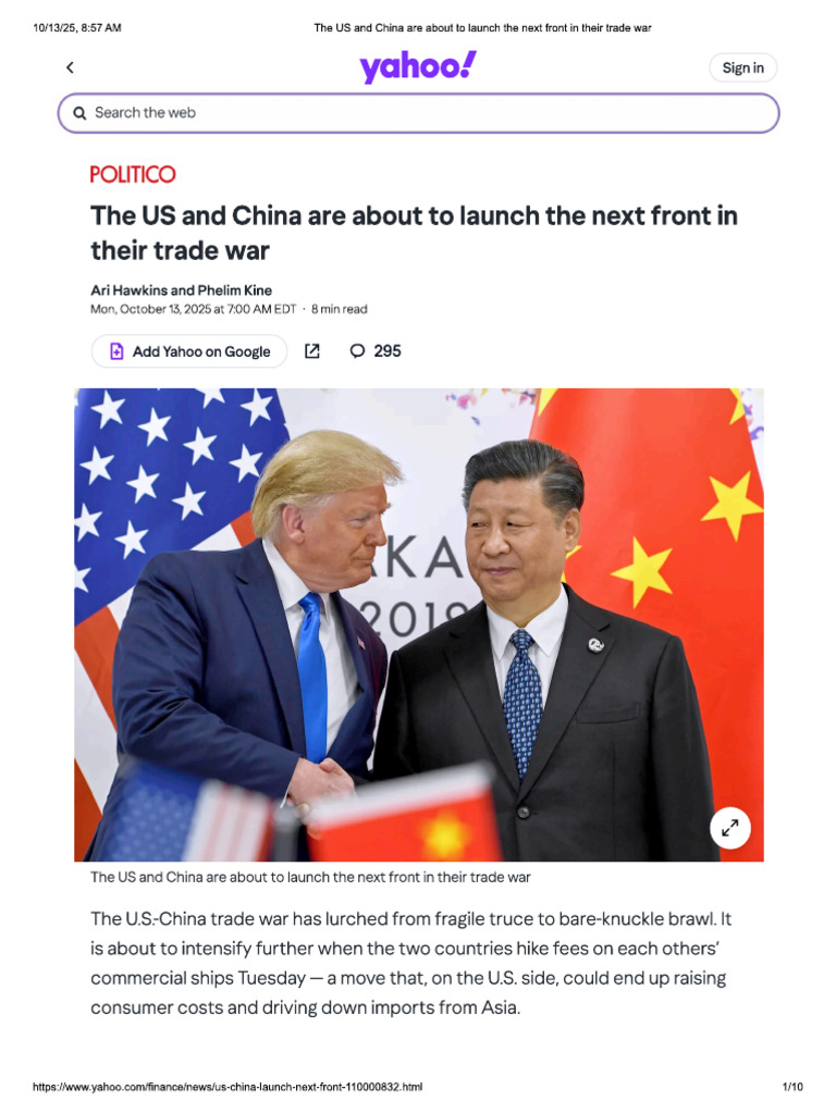 The US and China Are About To Launch The Next Front in Their Trade War ...