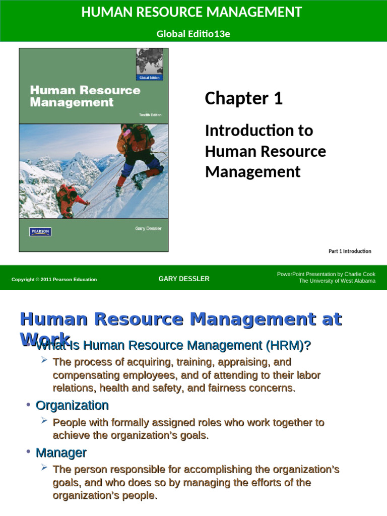 Chapter 1 | PDF | Human Resources | Human Resource Management