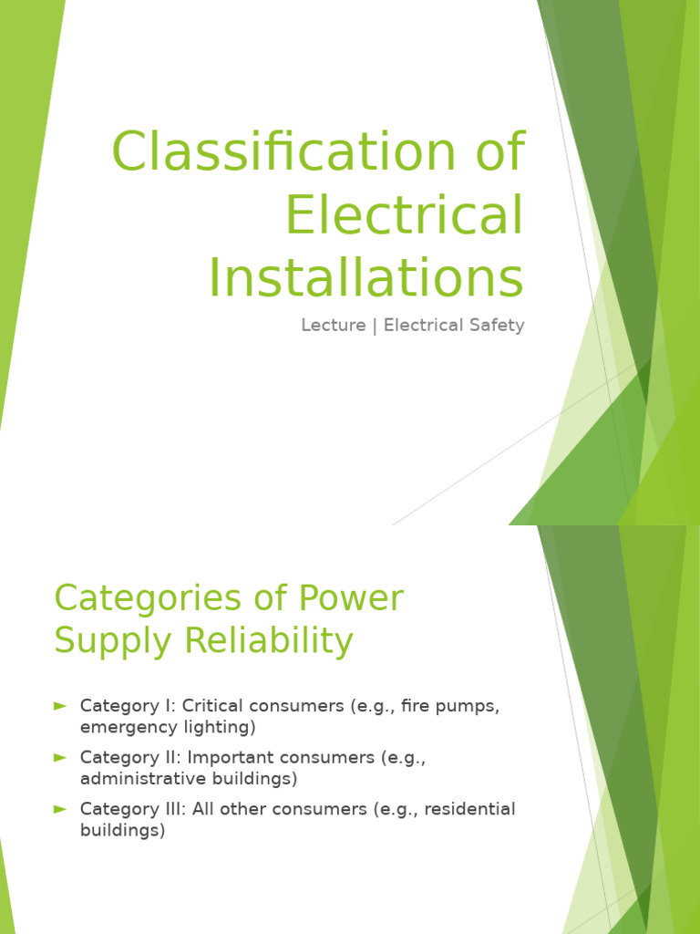 Electrical Installation Safety Classification | PDF | Humidity ...