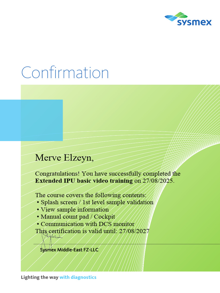Extended IPU Training Certification | PDF