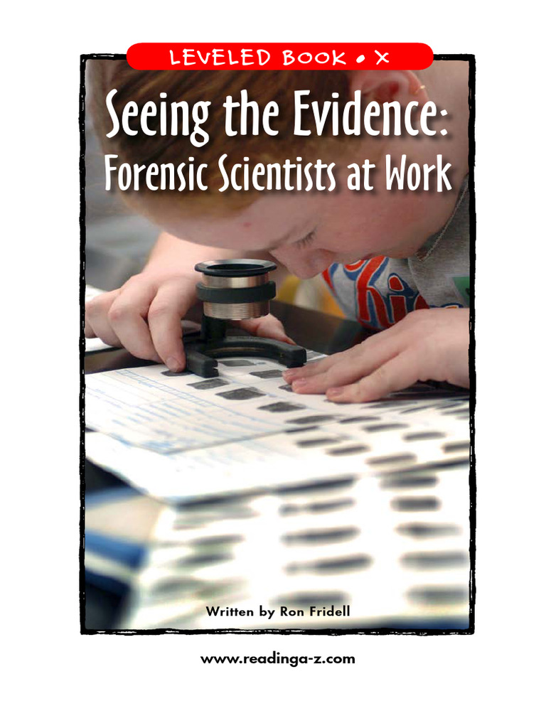Forensic Science: Evidence Analysis Guide | PDF | Fingerprint ...