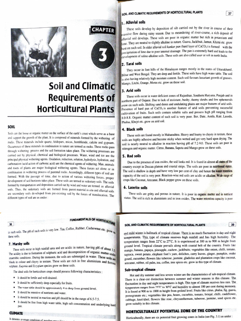 Soil and Climate for Horticulture Crops | PDF | Soil | Subtropics