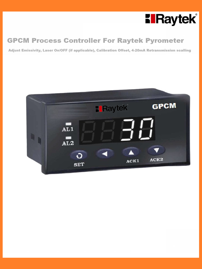 GPCM Process Controller for Pyrometers | PDF
