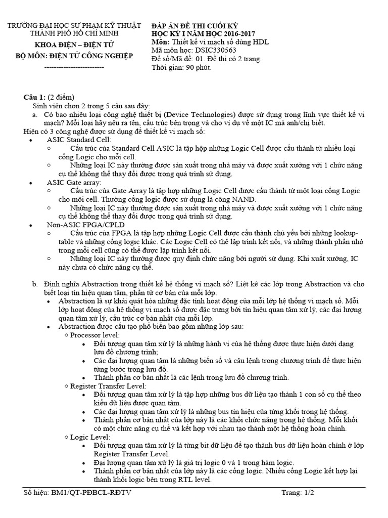 DeThiCuoiKyTKVMSDungHDL DaiTra Version 2 DapAn | PDF