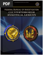FBI Counterterrorism Analytical Lexicon