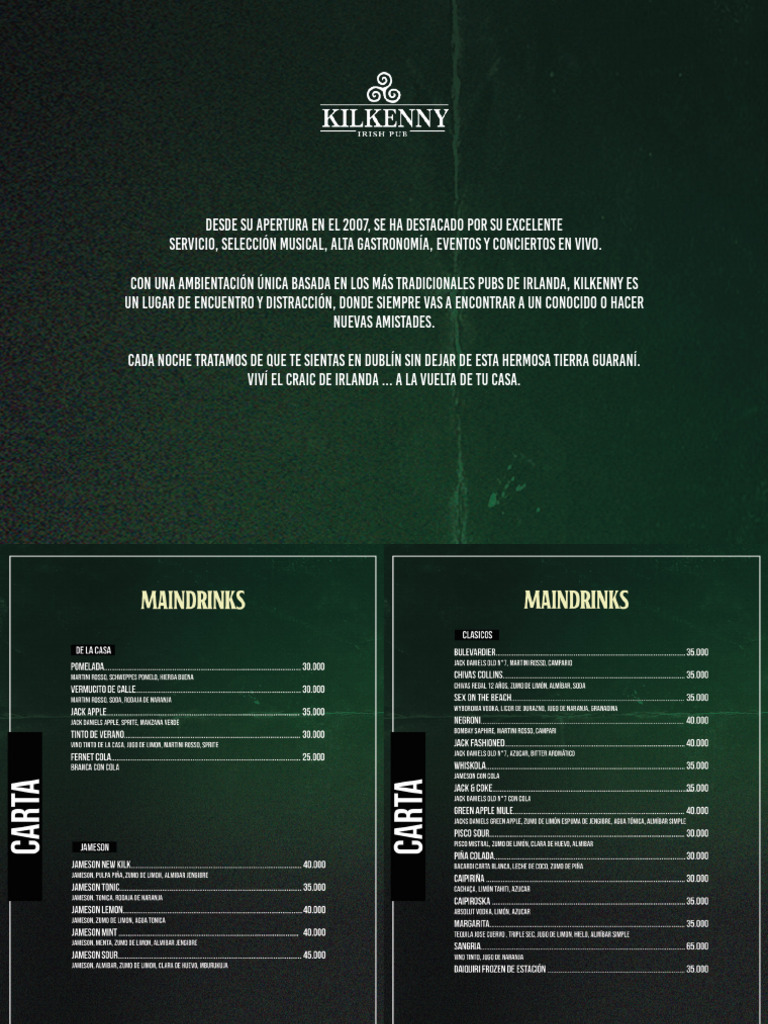 Menu Kilk 2025 2 | PDF