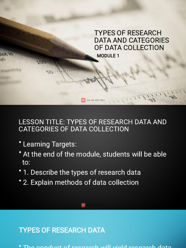 Types of Research Data & Collection Methods | PDF | Data | Scientific ...