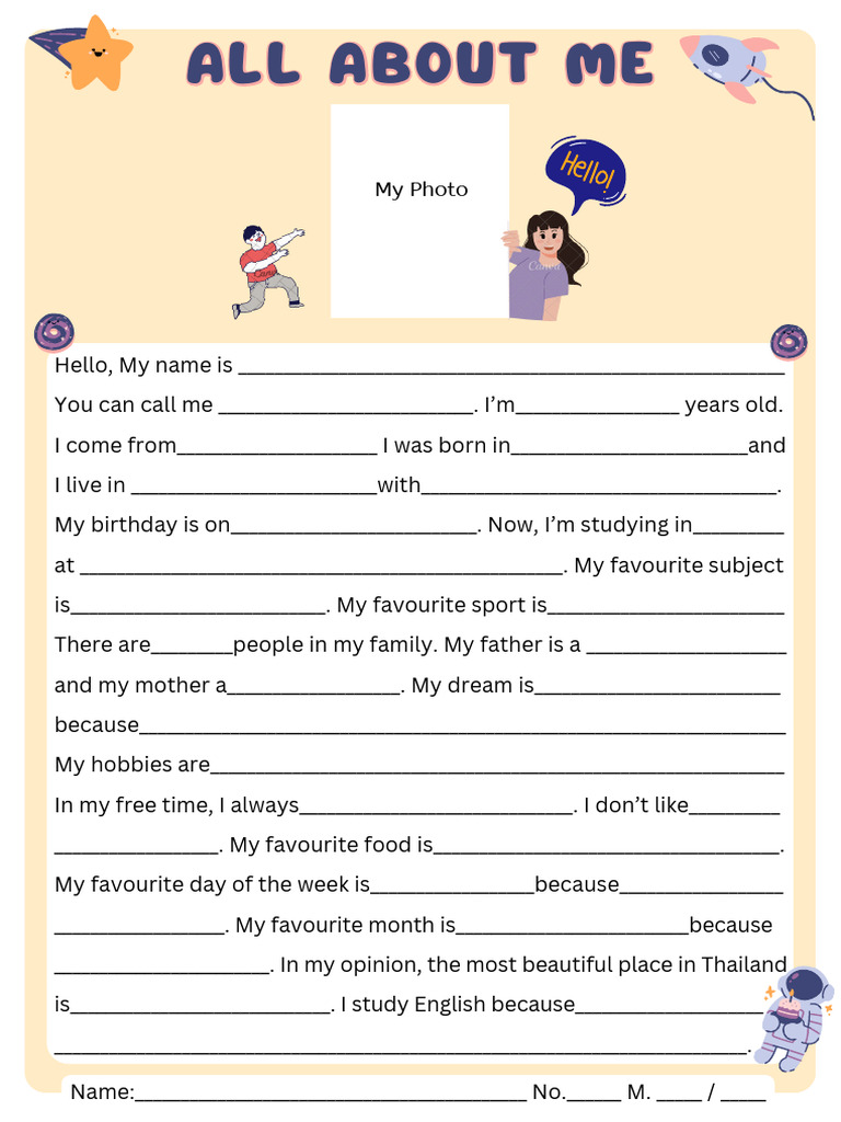 Personal Introduction Template | PDF