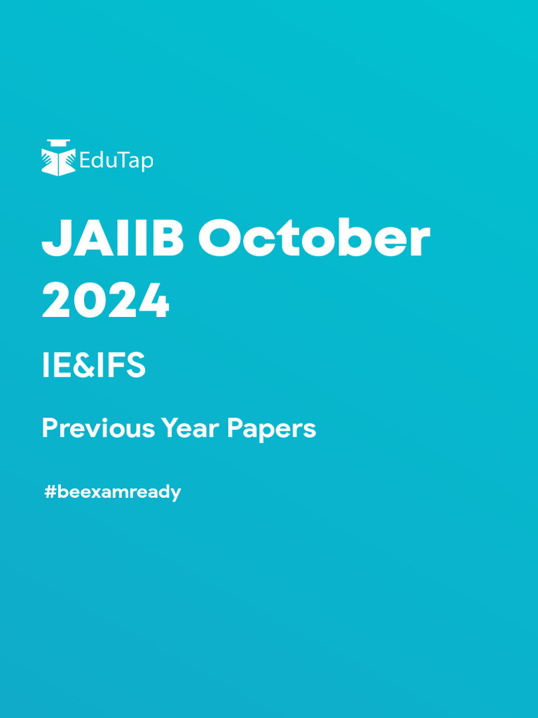 JAIIB October 2024 IE&IFS Exam Guide | PDF | Cognitive Science | Cognition