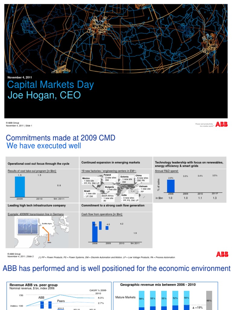 ABB Capital Markets Day 2011 Media Presentation Economic Growth