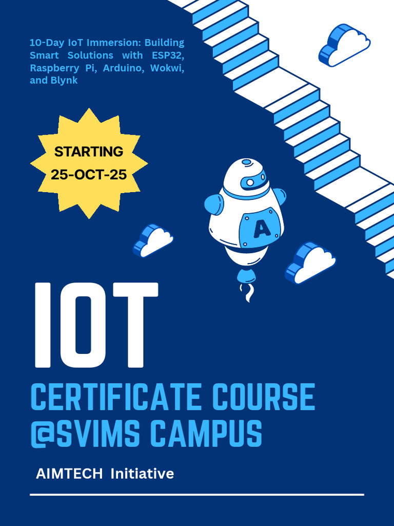 ? IoT Training and Certification Program - SVIST, SRIST, SVIMS-1 | PDF