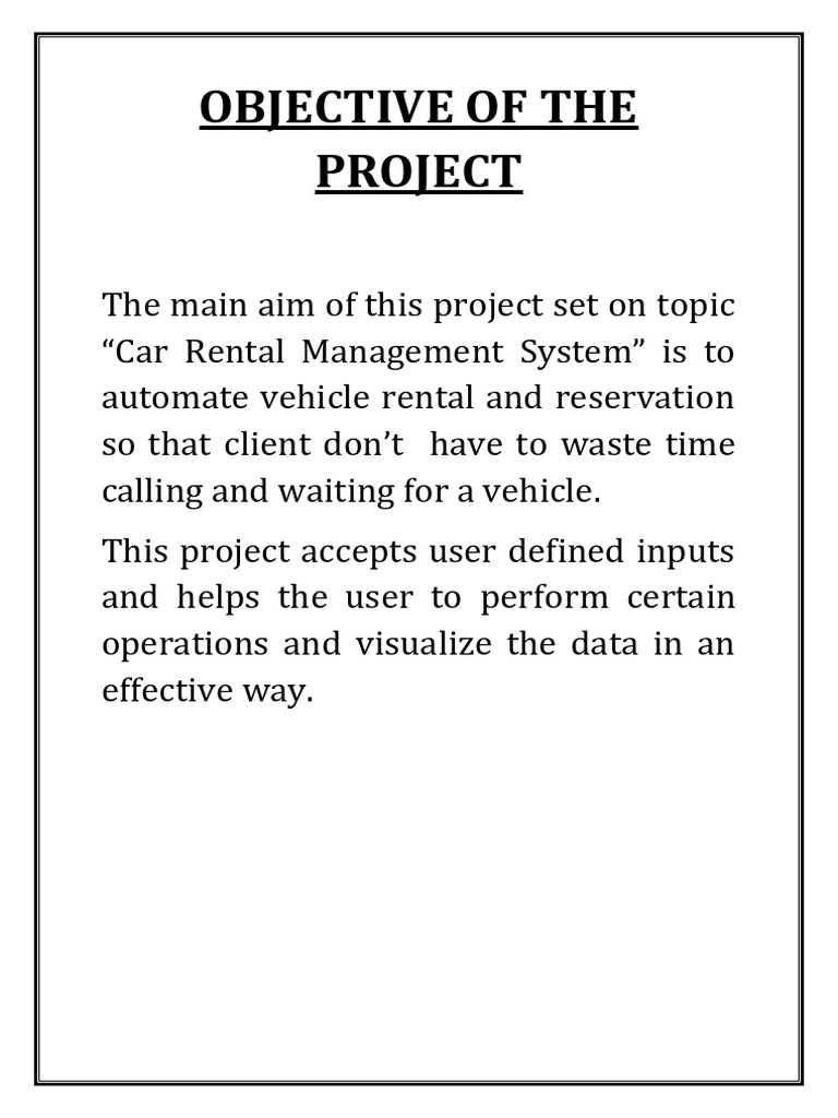 Car Rental Management System Overview | PDF | System Software | Computing