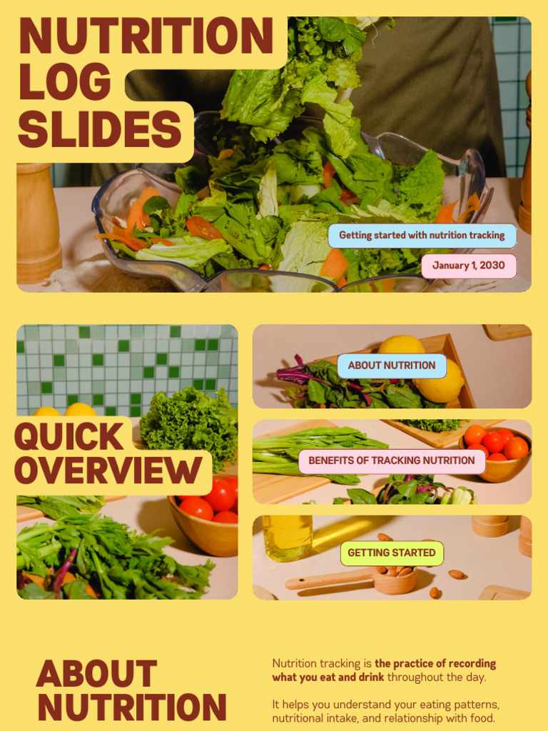 Nutrition Log Slides | PDF | Lunch | Meal