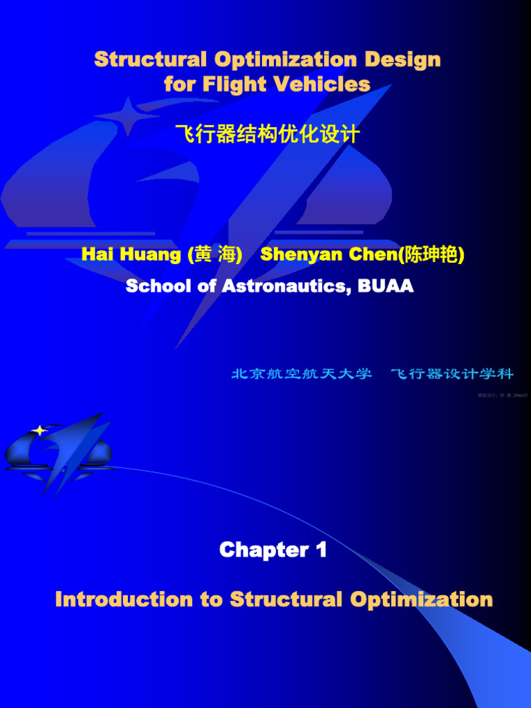 Structural Optimization (Talk 1) | PDF