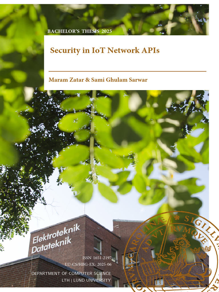 IoT Network API Security Analysis | PDF | Security | Computer Security