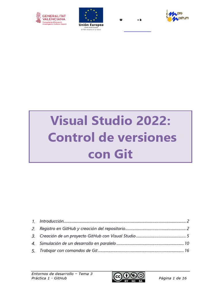 Control de Versiones con Git y GitHub | PDF | Control de versiones | Desarrollo de software