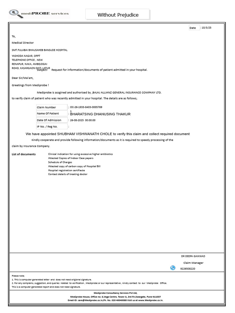 Patient Claim Verification Request | PDF | Health Care | Medicine