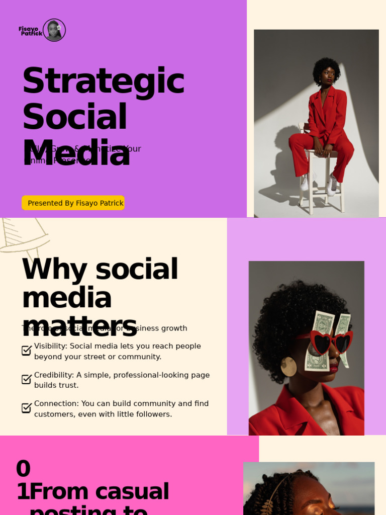 Social Media Strategy for Business Growth | PDF | Promotion And ...