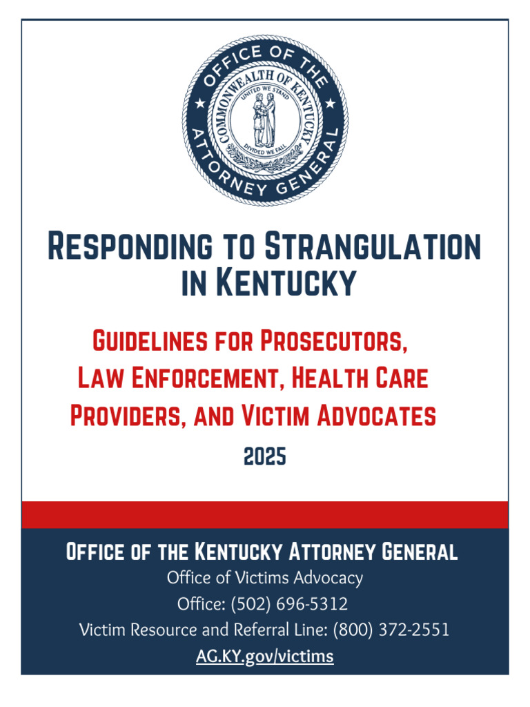 Kentucky Strangulation Response Manual | PDF | Violence | Domestic Violence