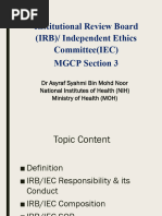 IRB/IEC Guidelines for Clinical Trials | PDF | Institutional Review Board