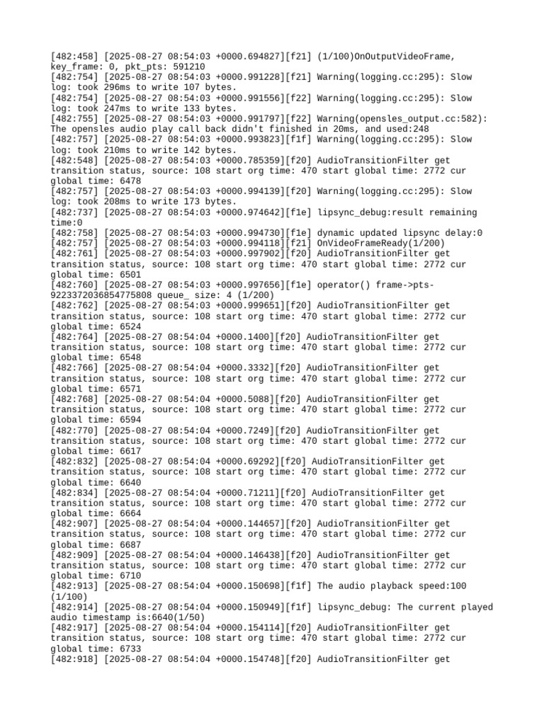 Audio and Video Frame Logging Data | PDF | Shader | Graphics