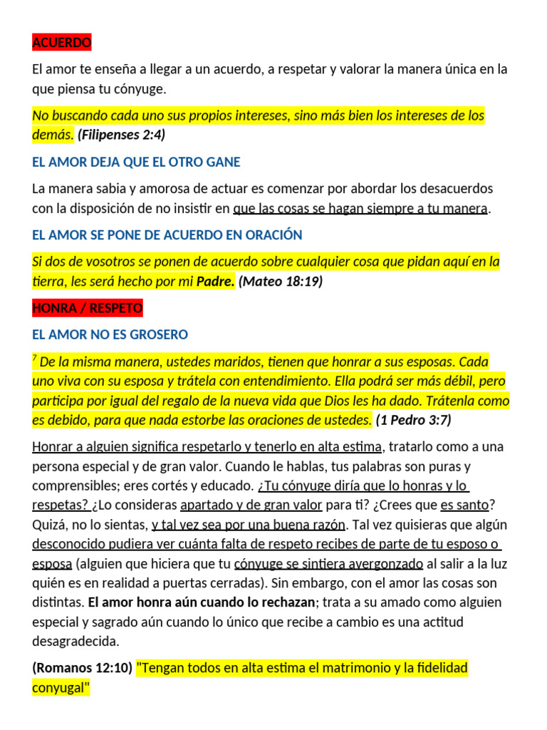 Amor y Acuerdo en el Matrimonio | PDF | Perdón | Amor