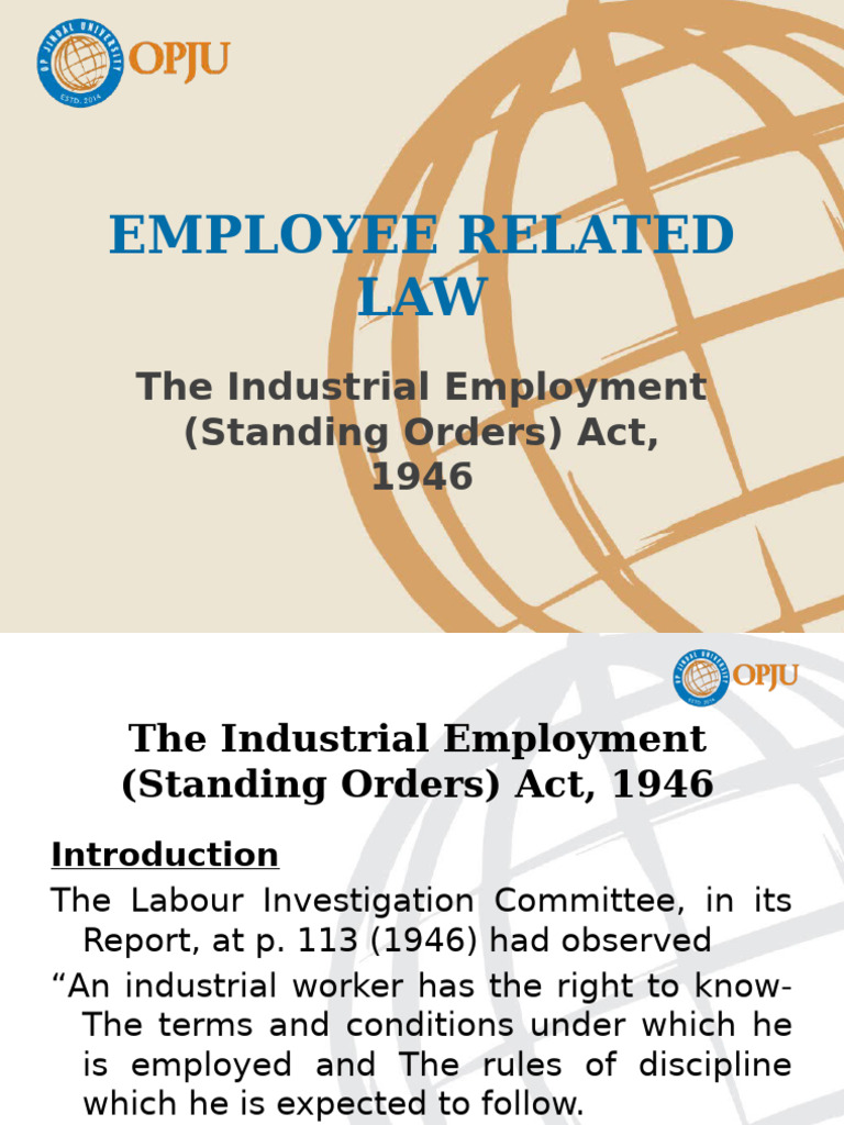 Industrial Employment Act Overview | PDF | Labour Law | Employment