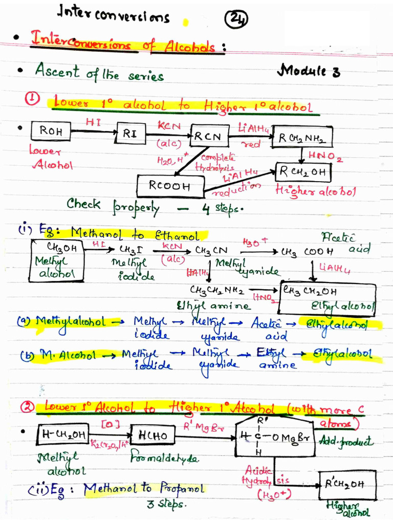 Part 3 Alcohols Phenols Ethers | PDF