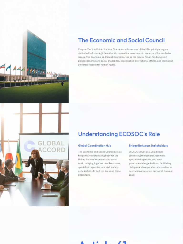 The Economic and Social Council | PDF | Governance | Sustainability
