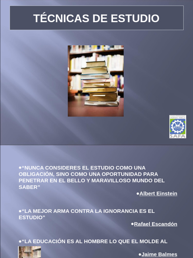 Técnicas Efectivas de Estudio y Concentración | PDF | Habilidades de ...