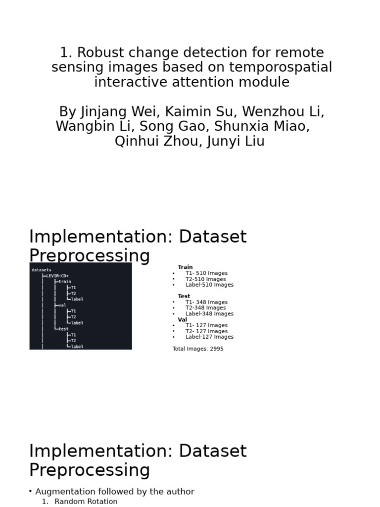 Remote Sensing Change Detection Techniques | PDF | Parsing | Learning