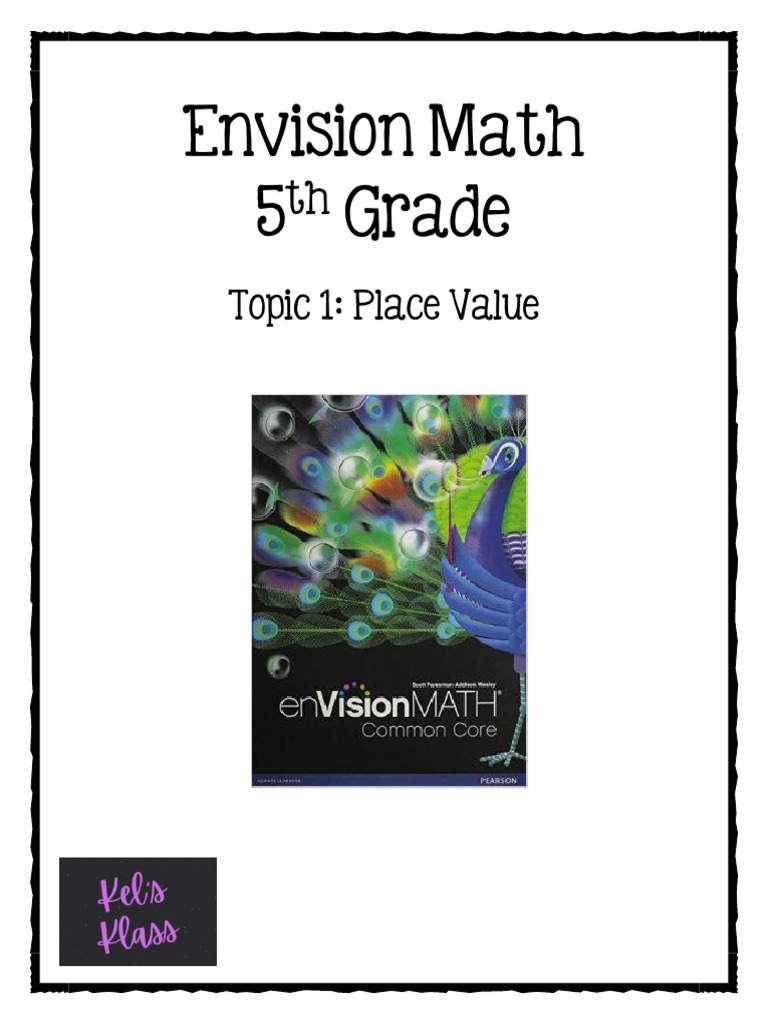 Envision Math 5 Grade: Topic 1: Place Value | PDF | Numbers | Decimal