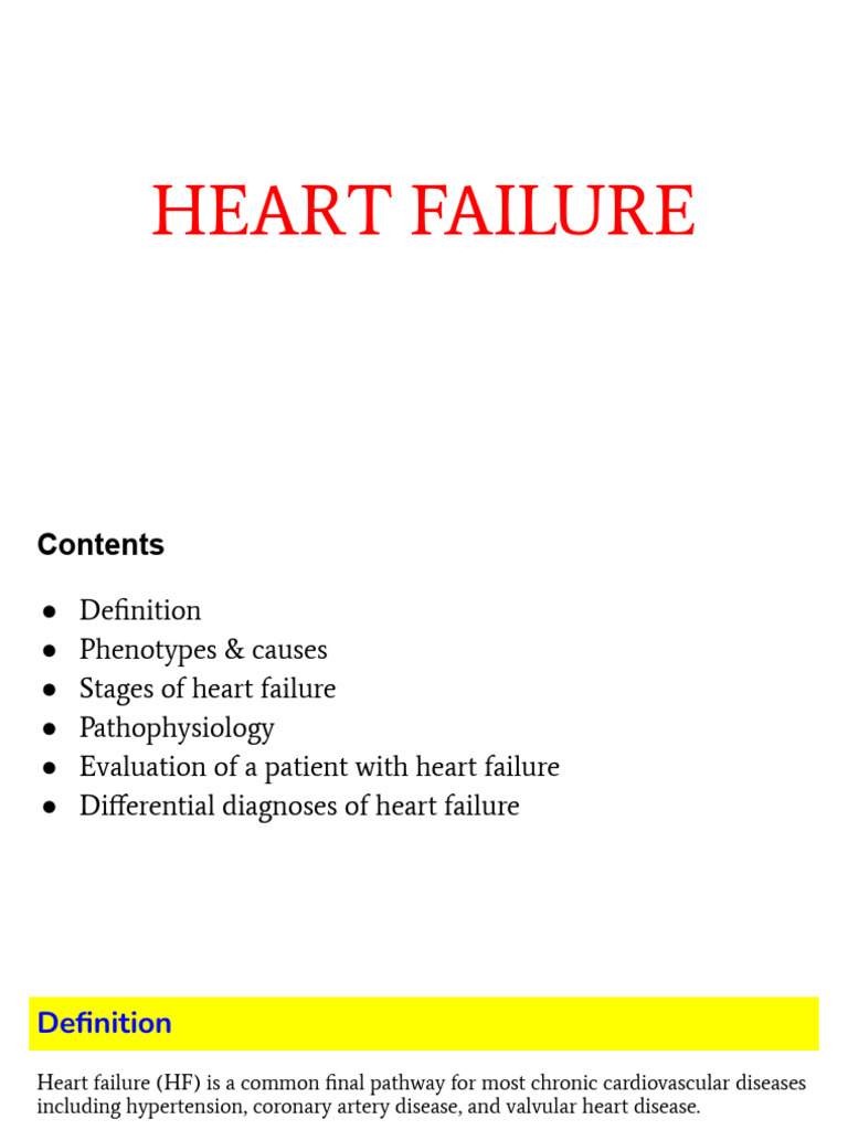Understanding Heart Failure Types | PDF | Heart Failure | Heart