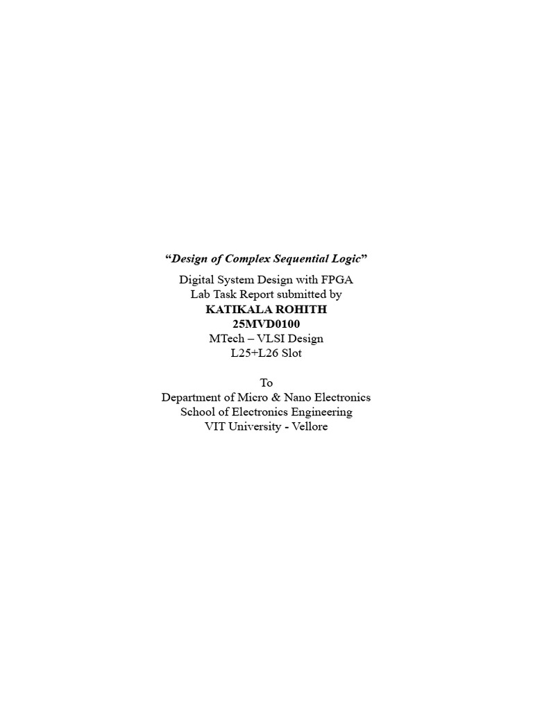 Sequential Logic Design with Verilog | PDF | Hardware Description ...