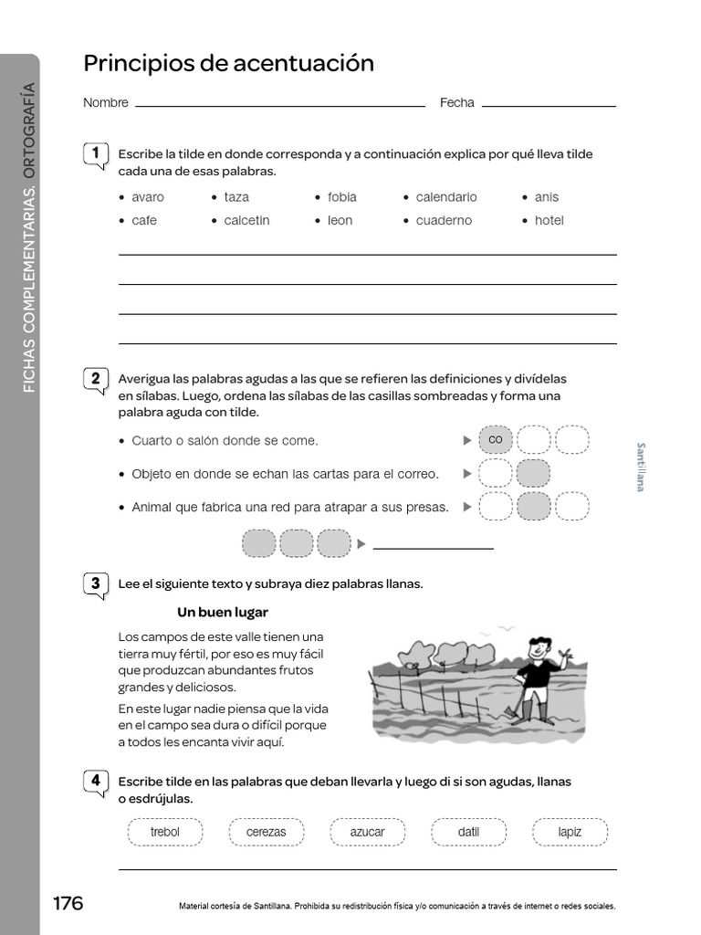 Ejercicios de acentuación y ortografía | PDF | Fonética | Lingüística