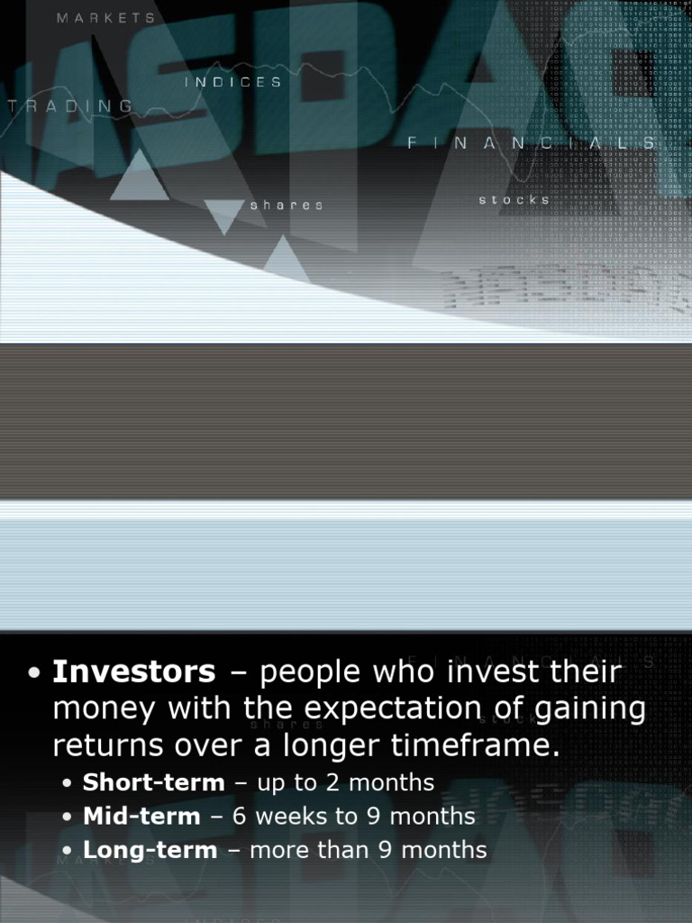 Stock Market Basics Explained | PDF | Stocks | Dividend