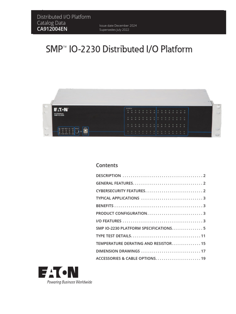 SMP IO-2230 Platform Overview | PDF | Hertz | Frequency