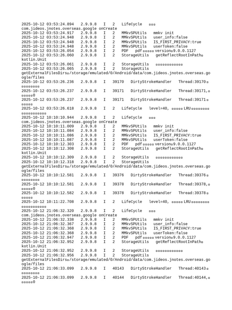 App Lifecycle and Initialization Logs | PDF | Software | Embedded Linux ...