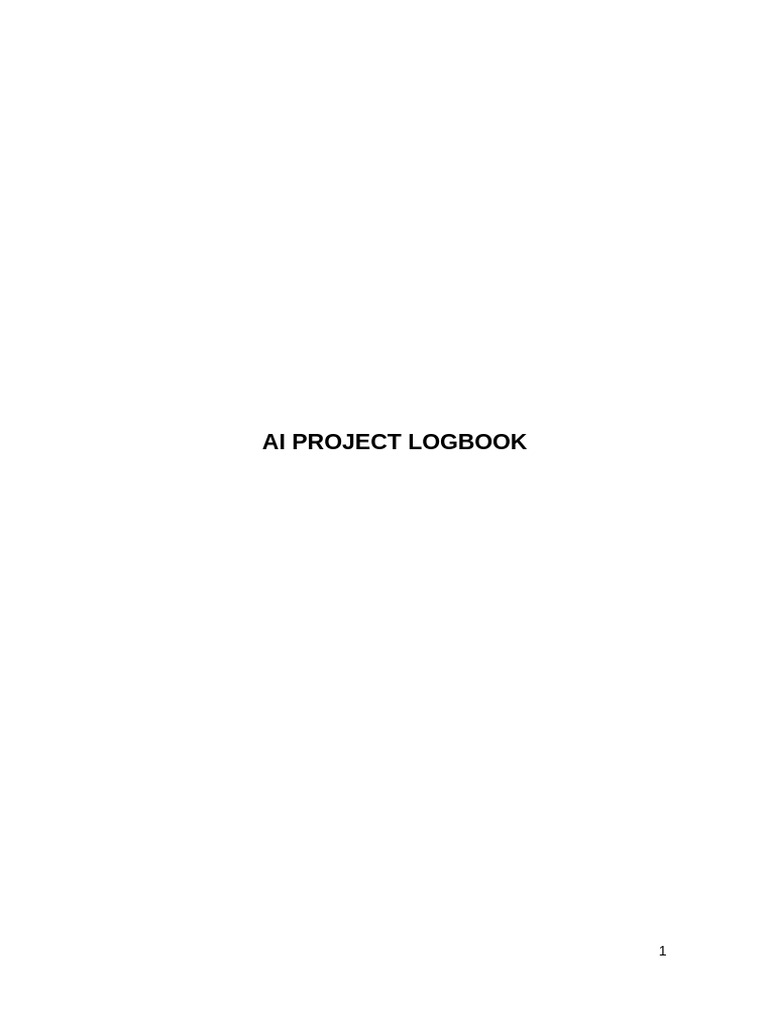 Biometric Attendance AI Project Logbook | PDF | Artificial Intelligence ...