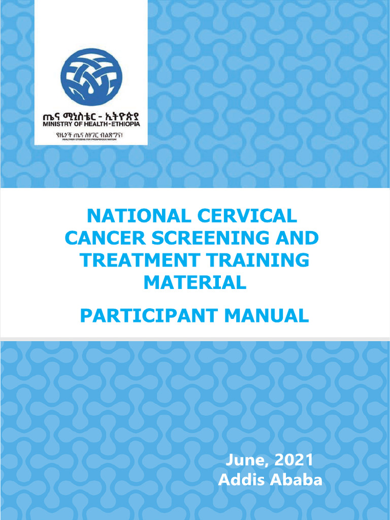 Cervical Cancer Training Manual 2021 | PDF | Cervical Cancer | Health Care